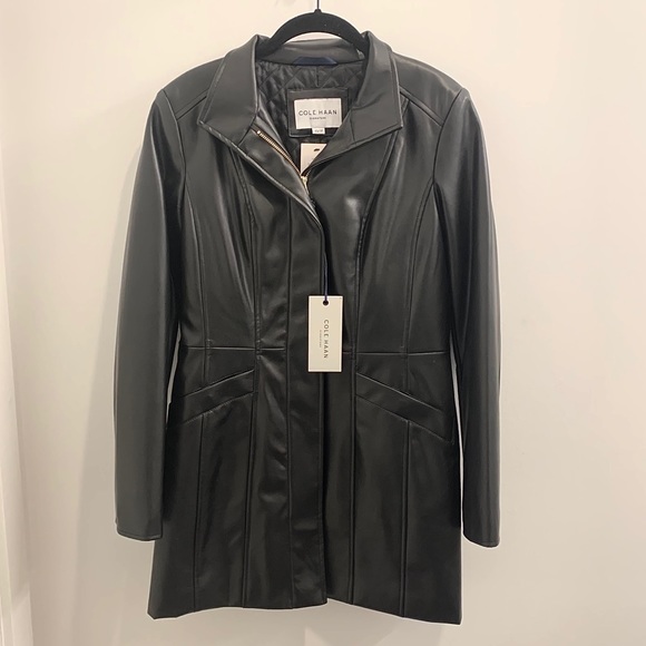 Cole Haan Jackets & Blazers - NWT Cole Haan Signature Faux Leather Jacket